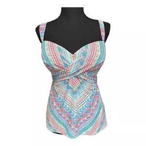 Coco Reef Santa Cruz Convertible Bügel Tankini Swim Top Damen 32/34DD NEU - Bild 1 von 10