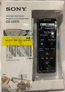Sony~ ICD-UX570, Digital Voice Recorder, New,(Damaged bx) - Picture 1 of 7