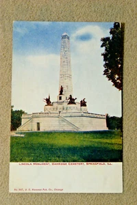 Postal: Monumento a Lincoln, Cementerio de Oakridge, Springfield, Illinois - Imagen 1 de 2