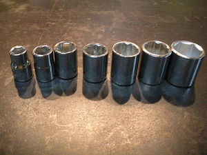 Husky Sockets  NEW  3/8" Drive 7pc SAE    Lifetime Guarantee   - Picture 1 of 3
