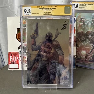 Libro de Arte FIRMADO de Johnny Desjardins CGC 9.8 Lámina Mandaloriana Megacon Ltd a 60 (WN - Imagen 1 de 13
