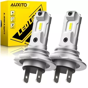 2X Kit de bombillas de faros LED AUXITO H7 haz alto bajo 6500K súper blanco 60000LM 100W - Imagen 1 de 9