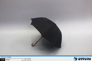 1/6 ZYTOYS ZY3003 Black Umbrella Model Scene Props Toy Fit 12'' Soldier Figure - Picture 1 of 3