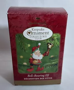 HALLMARK GLOCKENTRAGENDE ELFE 2000 WEIHNACHTSCLUB GEDENKEN ORNAMENTE - Bild 1 von 6