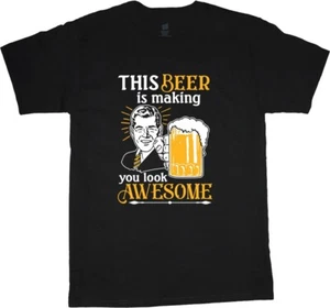 Funny T-shirt Beer Drinking Drunk College Spring Break Clothing Bar Crawl - Picture 1 of 3