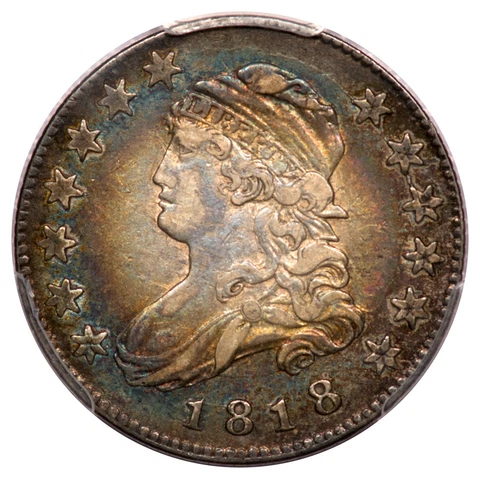 1818 B2 25C Capped Bust Quarter PCGS XF40 Cover