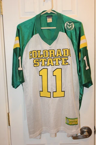 white Colorado State Rams stitched football jersey - adult large / L Cover