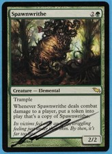 Spawnwrithe Shadowmoor NM Green Rare Artist Signed MTG CARD (ID# s4750) ABUGames