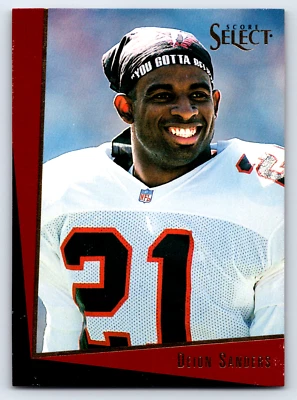 1993 Select #3 Deion Sanders Atlanta Falcons Football Card - Image 1 of 2