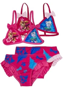 Nickelodeon Paw Patrol Design Swimming Swim Costume Bikini Skye Everest Bow - Picture 1 of 5