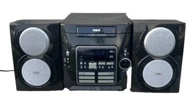 RCA RS2620 5 Disc Changer Cassette Deck Sound System W/ Original Speakers - Image 1 of 4