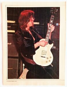 BOSTON~TOM SCHOLZ LIVE~ORIG 1977 POSTER~VTG FULL PAGE MAGAZINE PINUP CLIPPING