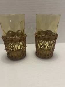 Bicchieri da bere ambra in rattan - Foto 1 di 6