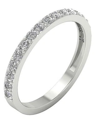 Round Cut Diamond I1 G 0.70 Ct 14K Gold Engagement Stackable Ring Band Appraisal - Image 1 of 4