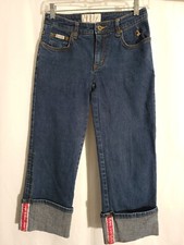 Baby Phat Cuffed Cropped Capri Jeans-Size 3