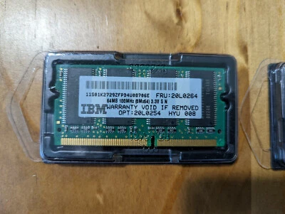 IMB 64MB 100 MHz ram x 2 - untested - Image 1 of 2