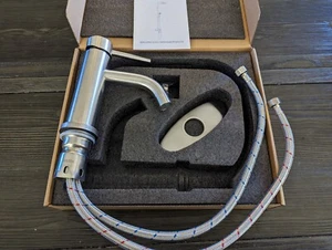 Brushed Nickel Single Hole Bathroom Faucets Single Handle - Picture 1 of 3