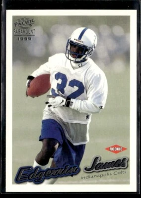 1999 Pacific Paramount Edgerrin James Rookie #100 - Image 1 of 2
