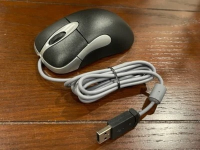 BRAND NEW--Microsoft BLACK Intellimouse 5-Button USB Scroll Optical Mouse - Image 1 of 3