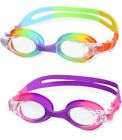 2 Pack Kids Swimming Goggles Children Swim Googles Leak Proof Unisexs UV Protect