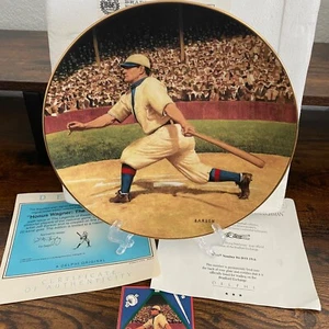Honus Wagner The Flying Dutchman Bradford Exchange Collector Plate w/Card & COA - Picture 1 of 13