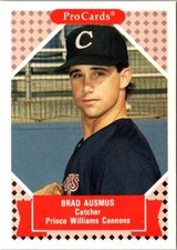 1991 ProCards Brad Ausmus #120 Prince William Cannons Baseball Card