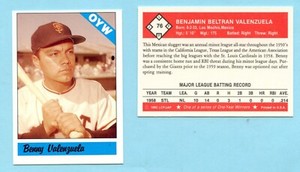 1979 One Year Winners Baseball card # 76 Ben Valenzuela -- San Francisco Giants