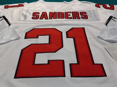 DEION SANDERS PERSONALIZADO **XL* RETROCESO 'NOVATO', TIPO ORIGINAL, ¡COSIDO! Foto 1 de 4