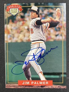 1994 NABISCO MLBPAA ALL STAR LEGENDS AUTOGRAPH CARD JIM PALMER W/COA (DS) D