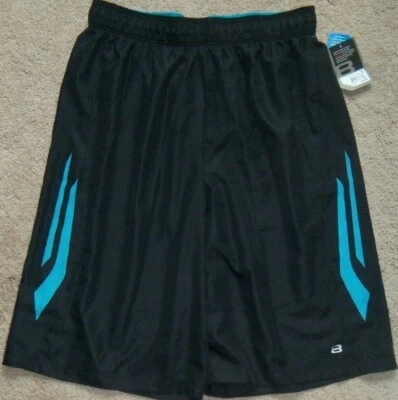 New Mens Black/Blue Layer 8 Performance Basketball Shorts Size M MSRP $34 - Image 1 of 3