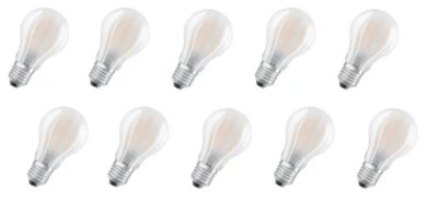 10x Osram LED Star Classic Lampe E27 7W = 60W warmweiß matt EEK:E (Spektrum A-G) - Bild 1 von 3