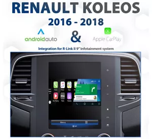 Renault Koleos R-Link II - 2016 to 2018 Android Auto & Apple CarPlay Integration - Picture 1 of 3