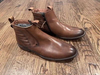 MARK NASON Hombre US 12/EU 46 OTTERMATIC PINEDALE MARRÓN CUERO BOTINES ZAPATOS Foto 1 de 4