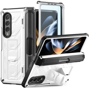 Cover militare porta penna slot custodia robusta per Samsung Galaxy Z Fold5 4 corpo intero - Foto 1 di 27