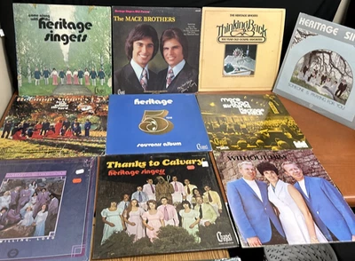 10 Heritage Singers LPs/Bridge : Adventist heritage records + 2 bonus records Foto 1 de 4