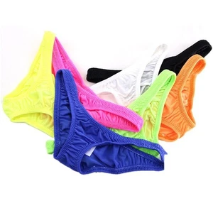 Bikini uomo sexy vita bassa perizoma seta ghiaccio triangolo intimo perizoma G - Foto 1 di 11
