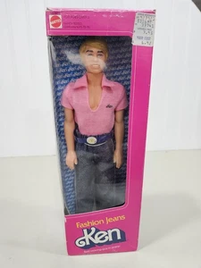 VINTAGE 1981 FASHION JEANS KEN BARBIE BAMBOLA MATTEL SCATOLA ORIGINALE # 5316 - Foto 1 di 11