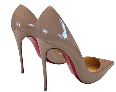 Christian Louboutin So Kate 120mm Patent Leather Italian  SZ 41/ 9.5  Nude   - Image 1 of 4