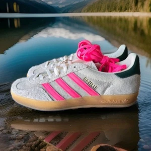 Mujer Adidas Gazelle Interior Blanco Lúcido Rosa JQ1096 - Imagen 1 de 5