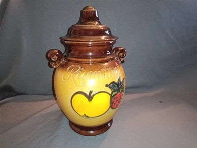 Großer Rumtopf Scheurich Steinzeug Keramik mit Deckel Made West Germany 826-36 - Bild 1 von 4