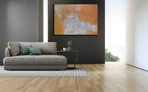 Abstraktes, unikates Leinwandbild, mit Strukturelementen, "AIKA I", 100x70x4cm - Bild 1 von 10