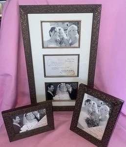 3 Pc Kirkland's Home Occasions Photo Frames w/ Mat Openings 4”x6” 5”x7” 10”x17” - Picture 1 of 5