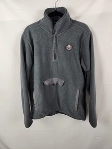 Chaqueta polar Hurley Pendleton para hombre M gris Parque Nacional Olímpico 1/4 cremallera pulóver - Imagen 1 de 10