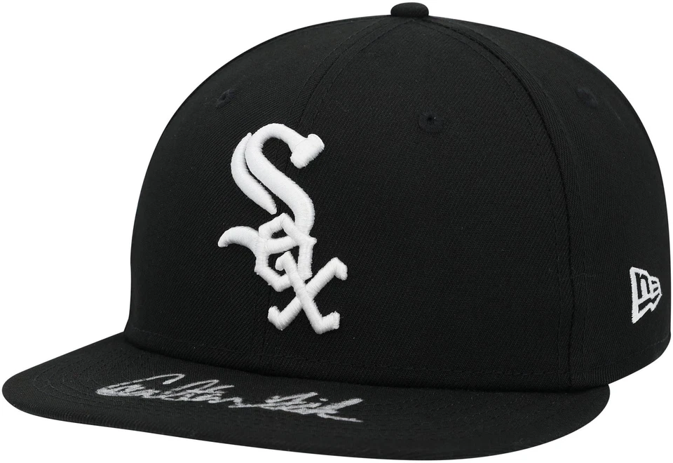 Gorra Carlton Fisk Chicago White Sox autografiada New Era Foto 1 de 4