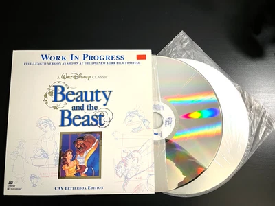 LIKE NEW Beauty and the Beast Work in Progress 1991 Laserdisc CAV letterbox - Image 1 of 4