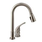 DURA FAUCET DF-NMK503-SN Pull-Down RV Kitchen Faucet (Brushed Satin Nickel)