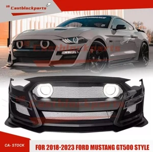 LED Grille Lights For 2018-2023 Ford Mustang GT500 Style Front Bumper Cover - Picture 1 of 6