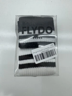 Flydo 2 Pair Black White Grippy Yoga Socks Adults One Size - Image 1 of 3