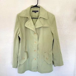 Giacca Light Green Belted Peacoat (Missing Belt) - Picture 1 of 3