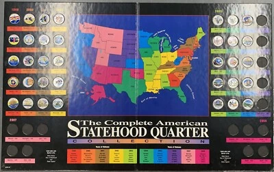 1999-2008 Washington Statehood Quarter Collection-35 Colorized Coins-In Folder - Image 1 of 4